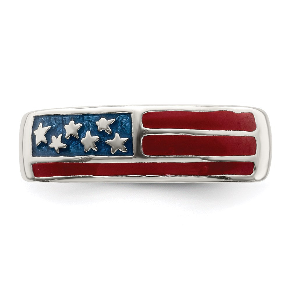 Sterlingsilber Emailliert Flag Zehenring