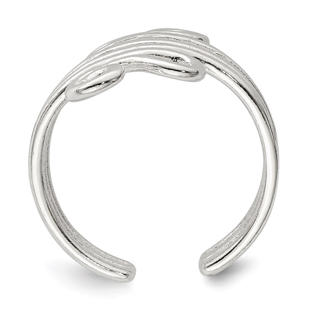 Sterlingsilber Poliert Ranke Zehenring