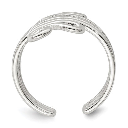 Sterlingsilber Poliert Ranke Zehenring