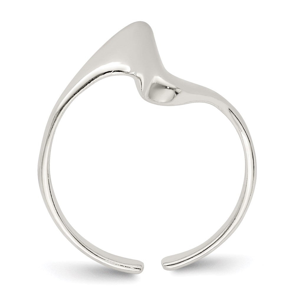 Sterlingsilber Verstellbar Poliert Zehenring