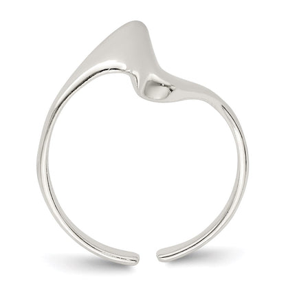Sterlingsilber Verstellbar Poliert Zehenring