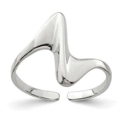 Sterlingsilber Verstellbar Poliert Zehenring