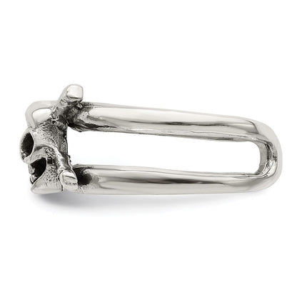 Sterlingsilber Antikisiert Totenkopf Zehenring