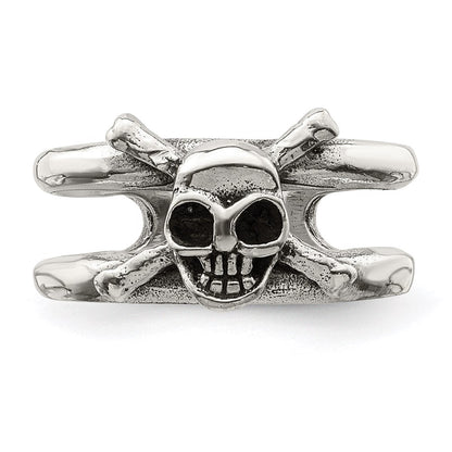 Sterlingsilber Antikisiert Totenkopf Zehenring
