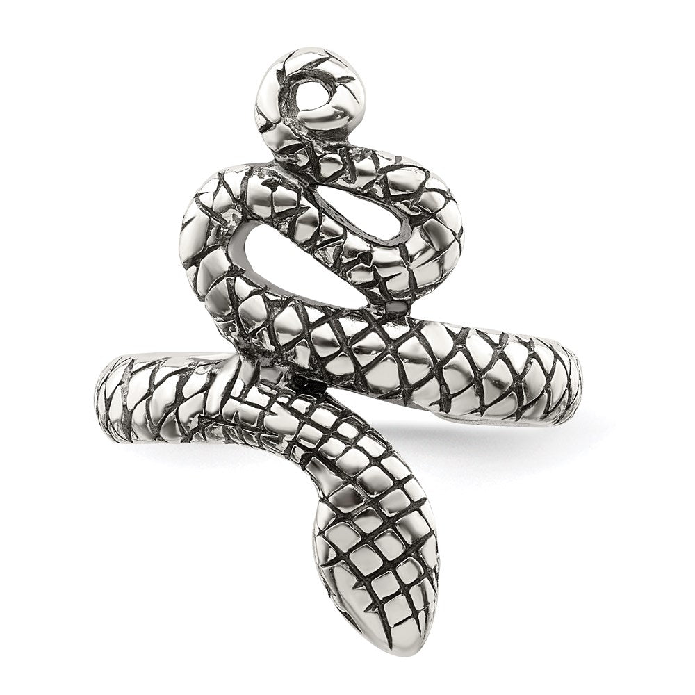 Sterlingsilber Antikisiert Schlange Zehenring