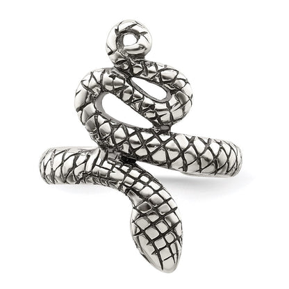 Sterlingsilber Antikisiert Schlange Zehenring