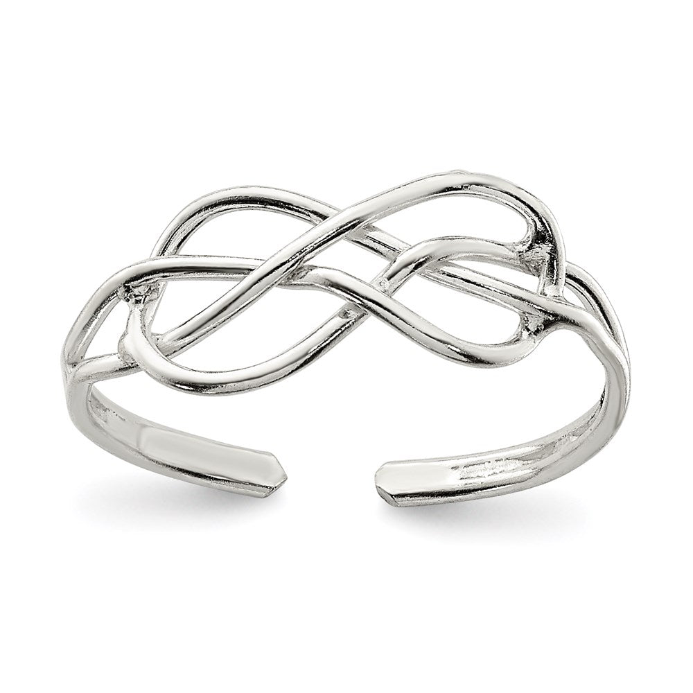 Sterlingsilber Massiv Zehenring