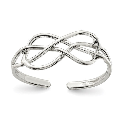 Sterlingsilber Massiv Zehenring