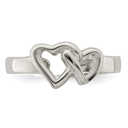 Sterlingsilber Massiv Herz Zehenring