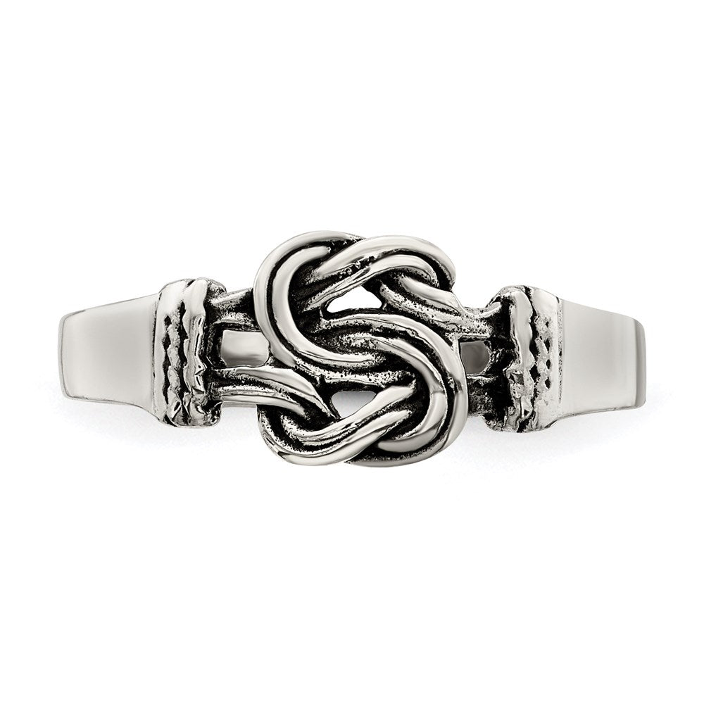 Sterlingsilber Antikisiert Liebe Knoten Zehenring