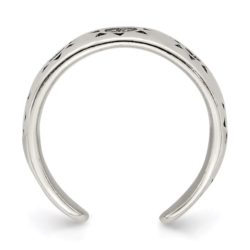 Sterlingsilber Antikisiert Sonne Zehenring