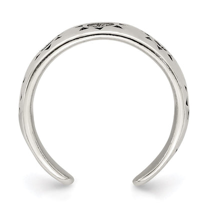 Sterlingsilber Antikisiert Sonne Zehenring