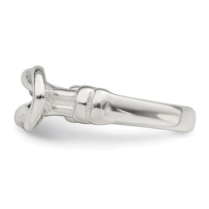 Sterlingsilber Liebe Knoten Zehenring