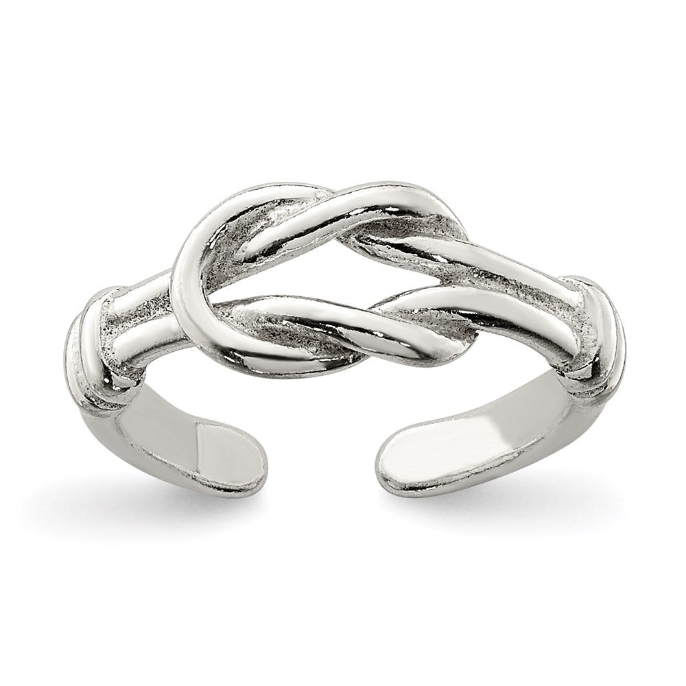 Sterlingsilber Liebe Knoten Zehenring