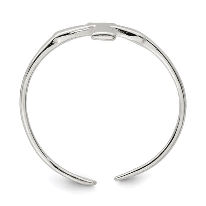 Sterlingsilber Ankh (egyptian Kreuz) Zehenring