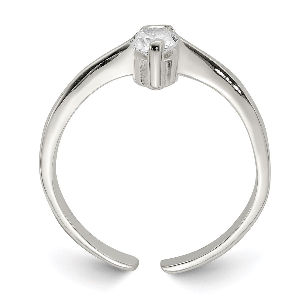 Sterlingsilber Zirkonia Zehenring
