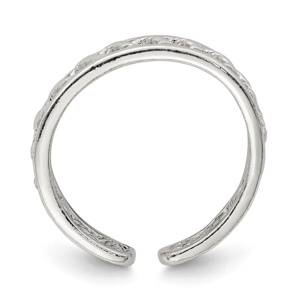 Sterlingsilber Massiv Zehenring