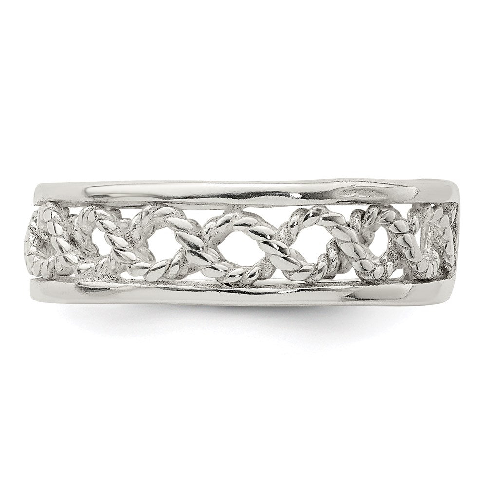 Sterlingsilber Massiv Zehenring