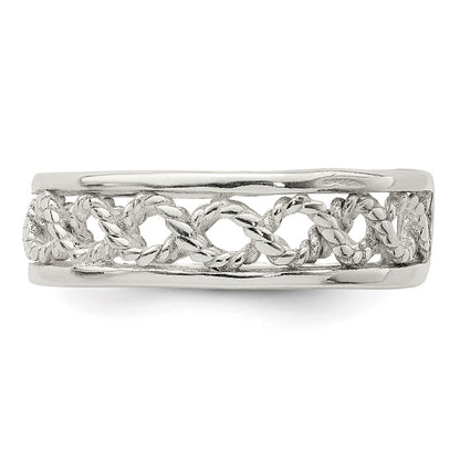 Sterlingsilber Massiv Zehenring