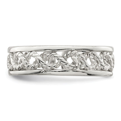 Sterlingsilber Massiv Zehenring