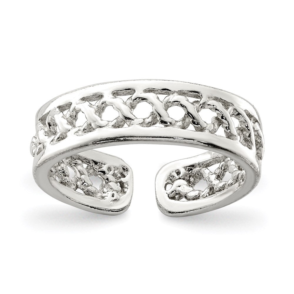 Sterlingsilber Massiv Zehenring