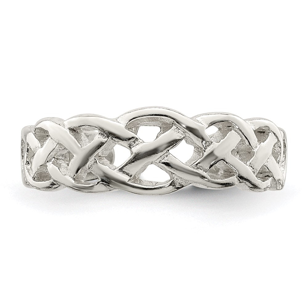 Sterlingsilber Keltisch Weave Zehenring