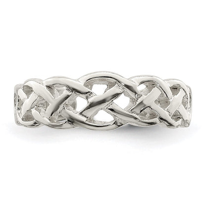 Sterlingsilber Keltisch Weave Zehenring