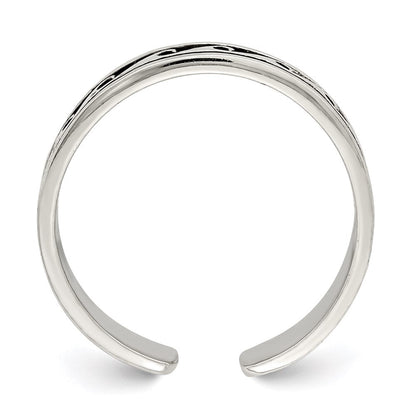 Sterlingsilber Antikisiert Verstellbar Zehenring