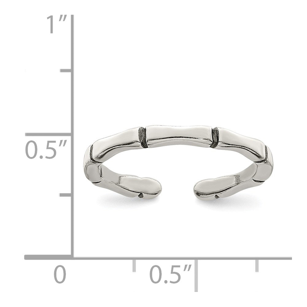 Sterlingsilber Massiv Zehenring