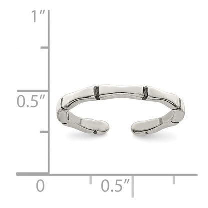 Sterlingsilber Massiv Zehenring