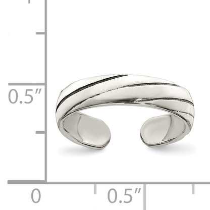 Sterlingsilber Antikisiert Zehenring