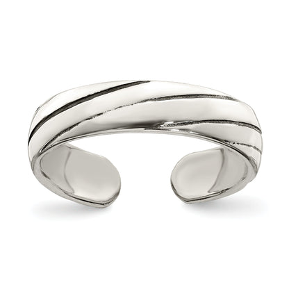 Sterlingsilber Antikisiert Zehenring
