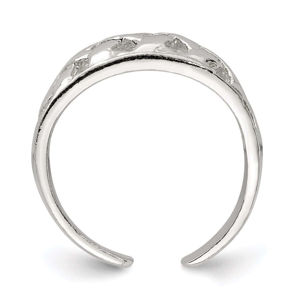 Sterlingsilber Lattice Zehenring