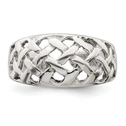 Sterlingsilber Lattice Zehenring