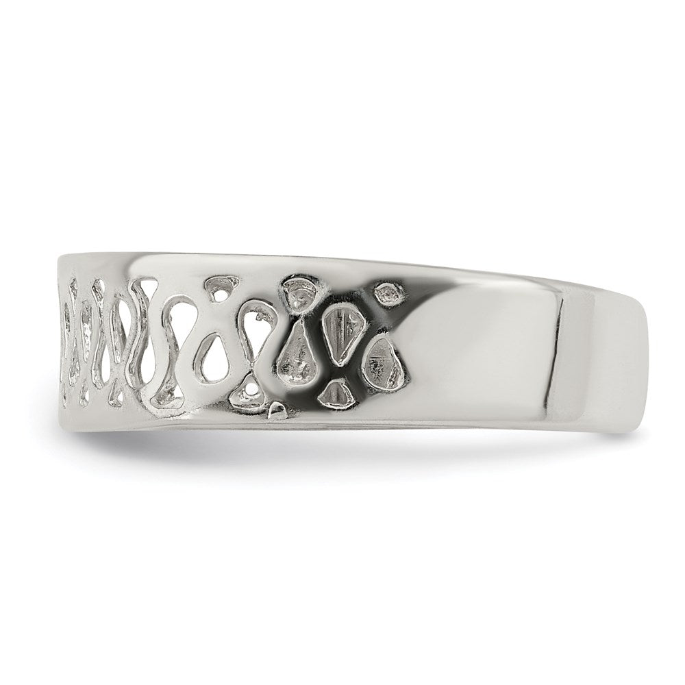 Sterlingsilber Massiv Zehenring