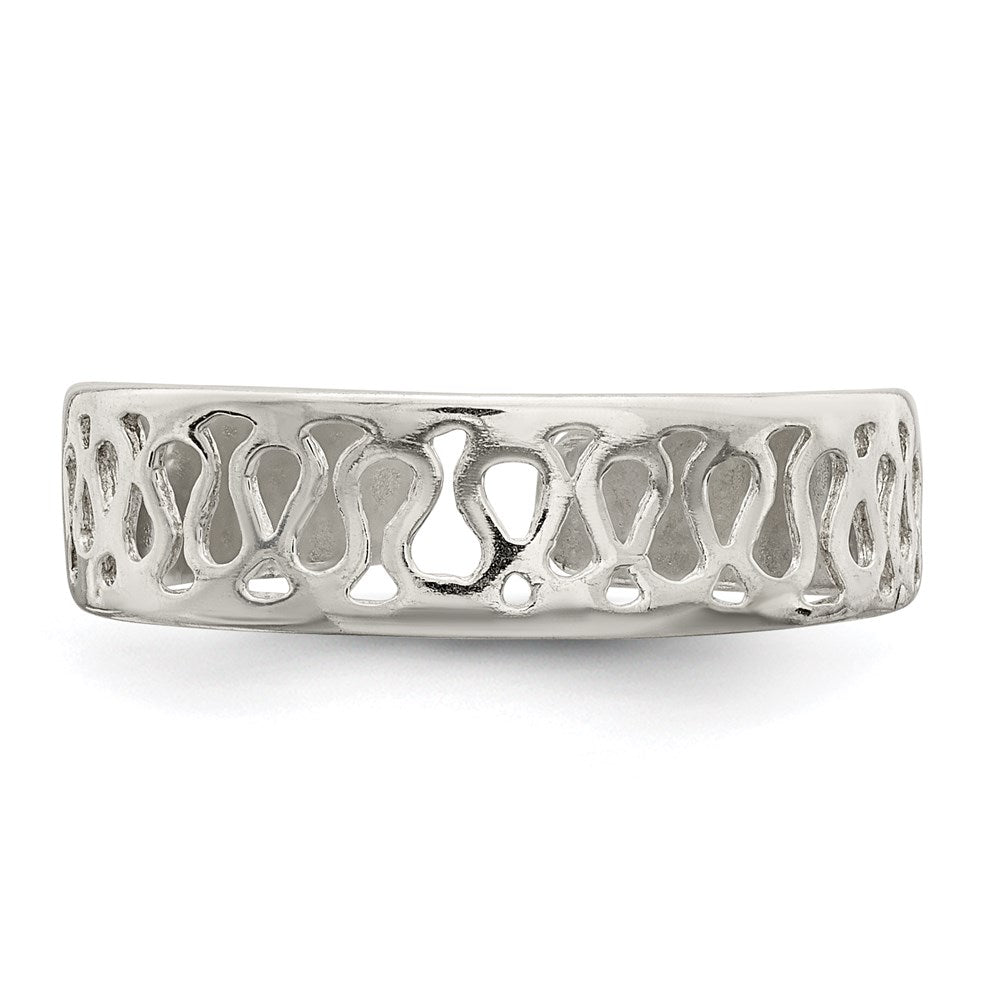 Sterlingsilber Massiv Zehenring