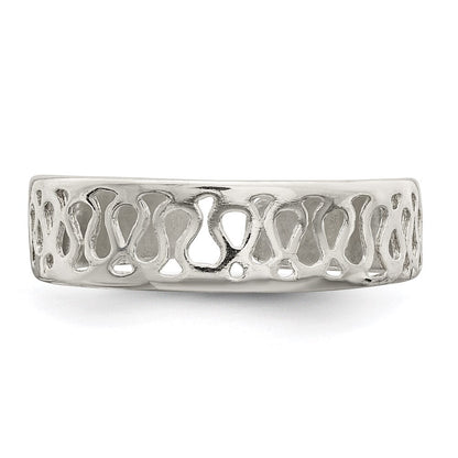Sterlingsilber Massiv Zehenring