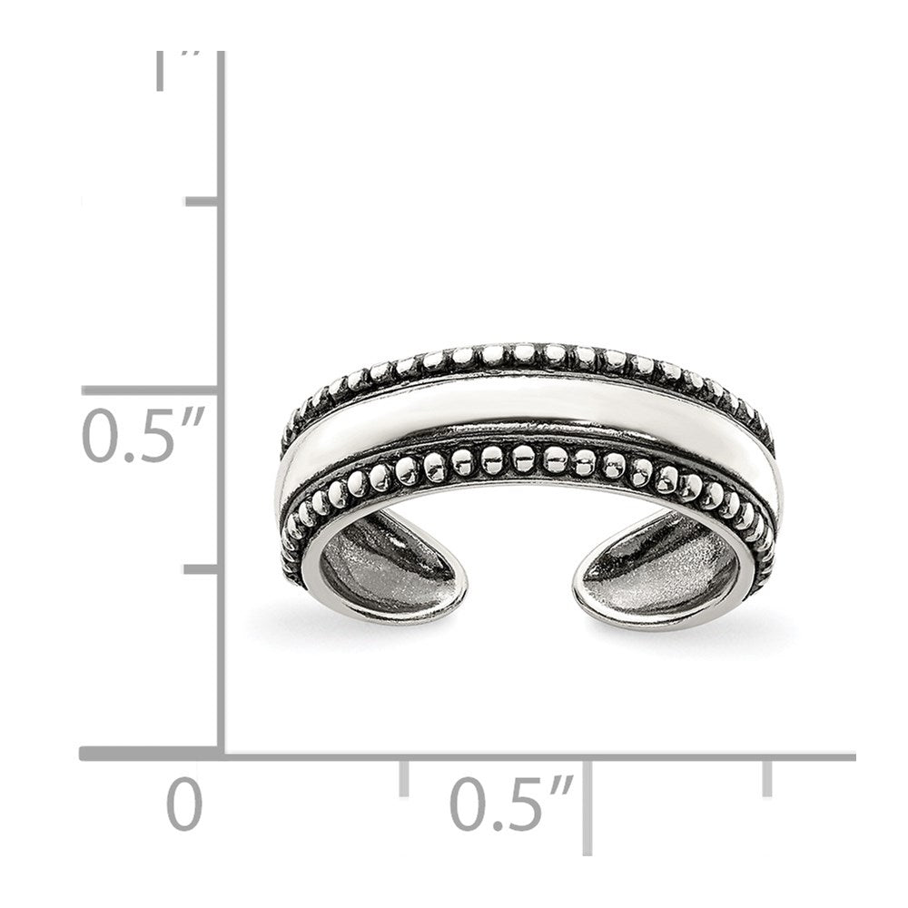 Sterlingsilber Antikisiert Zehenring