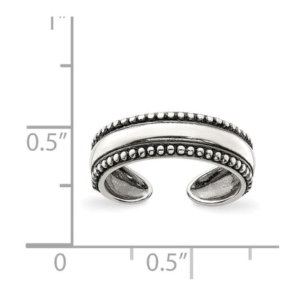 Sterlingsilber Antikisiert Zehenring