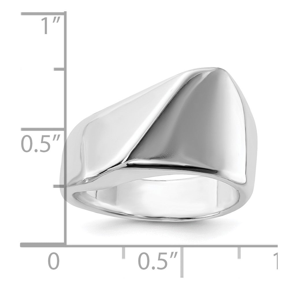Sterlingsilber Massiv Poliert Contemporary Ring