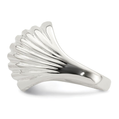 Sterlingsilber Massiv Gewölbt Ring (size 6 Nur)