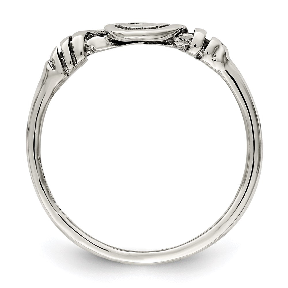 Sterlingsilber Antikisiert Wirbel Ring