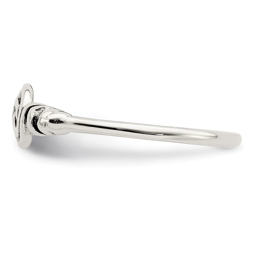 Sterlingsilber Antikisiert Wirbel Ring