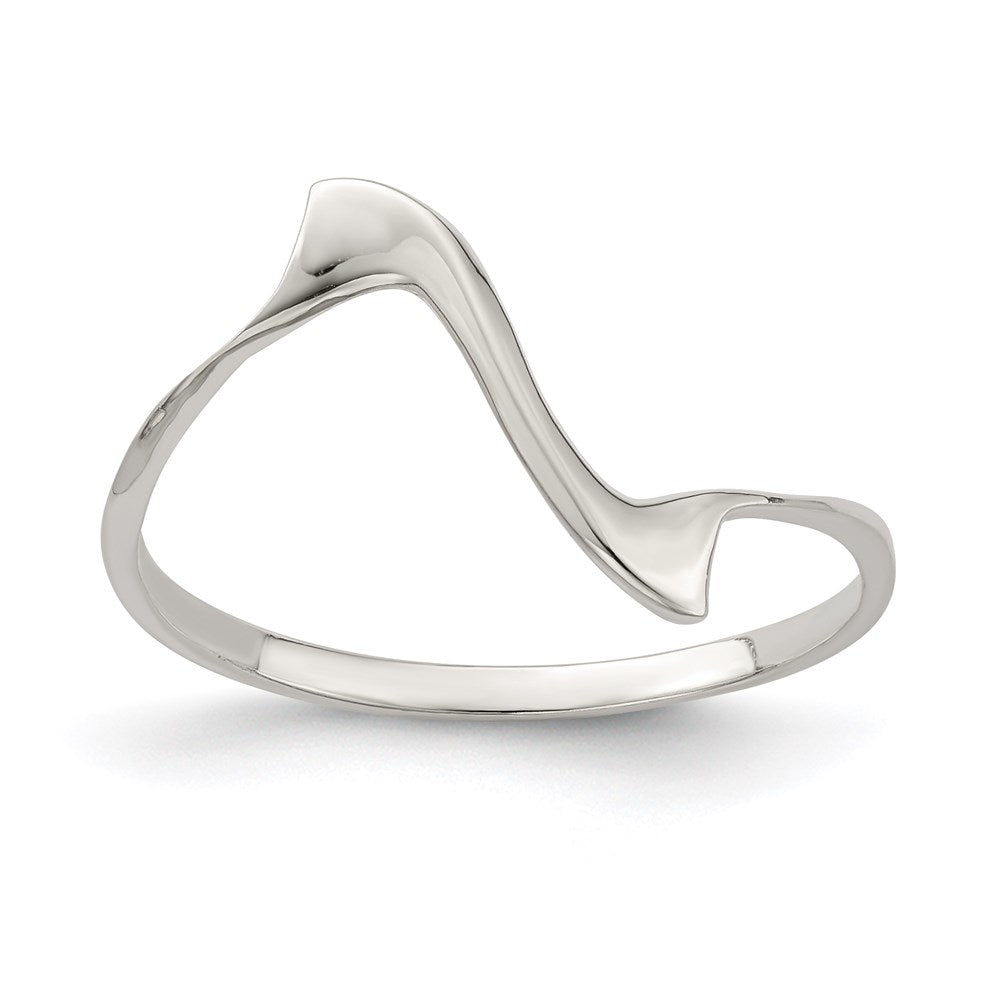 Sterlingsilber Massiv Gewellt Ring