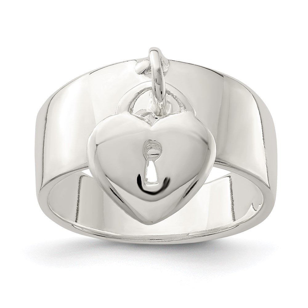 Sterlingsilber Hängend Schloss Ring