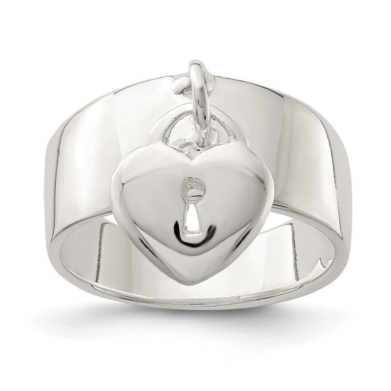 Sterlingsilber Hängend Schloss Ring