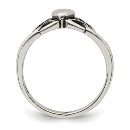 Sterlingsilber Antikisiert Claddagh Ring