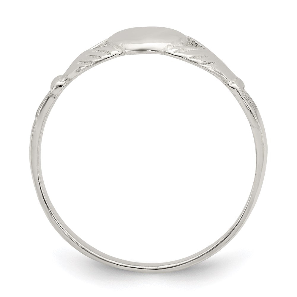 Sterlingsilber Massiv Claddagh Ring