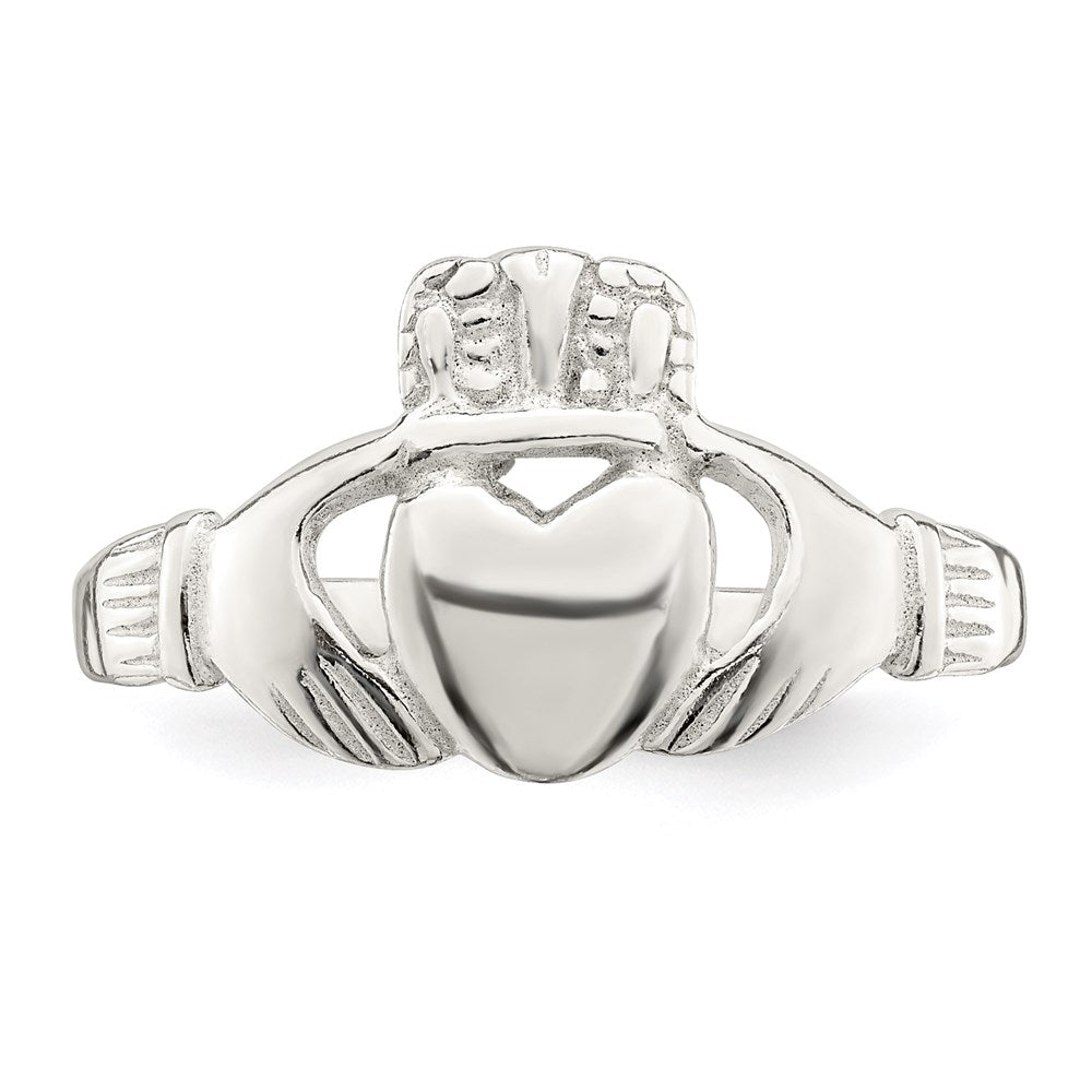 Sterlingsilber Massiv Claddagh Ring