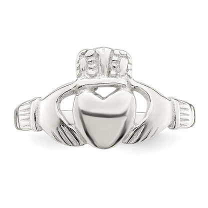 Sterlingsilber Massiv Claddagh Ring